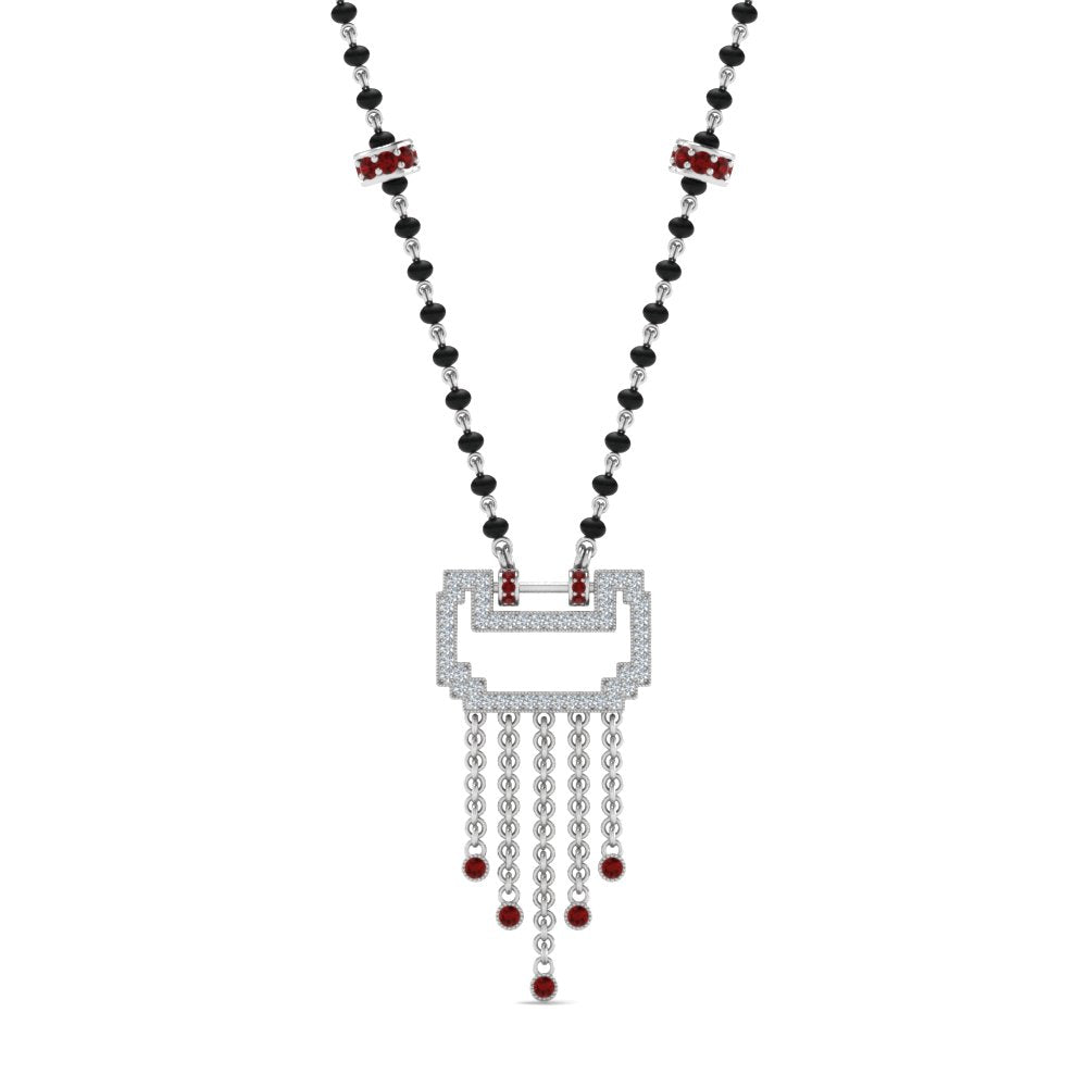 Diamond-Pendant-Mangalsutra-For-Bride-With-Ruby