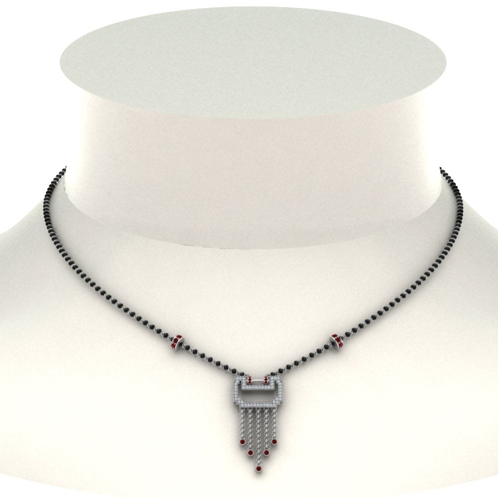 Diamond-Pendant-Mangalsutra-For-Bride-With-Ruby