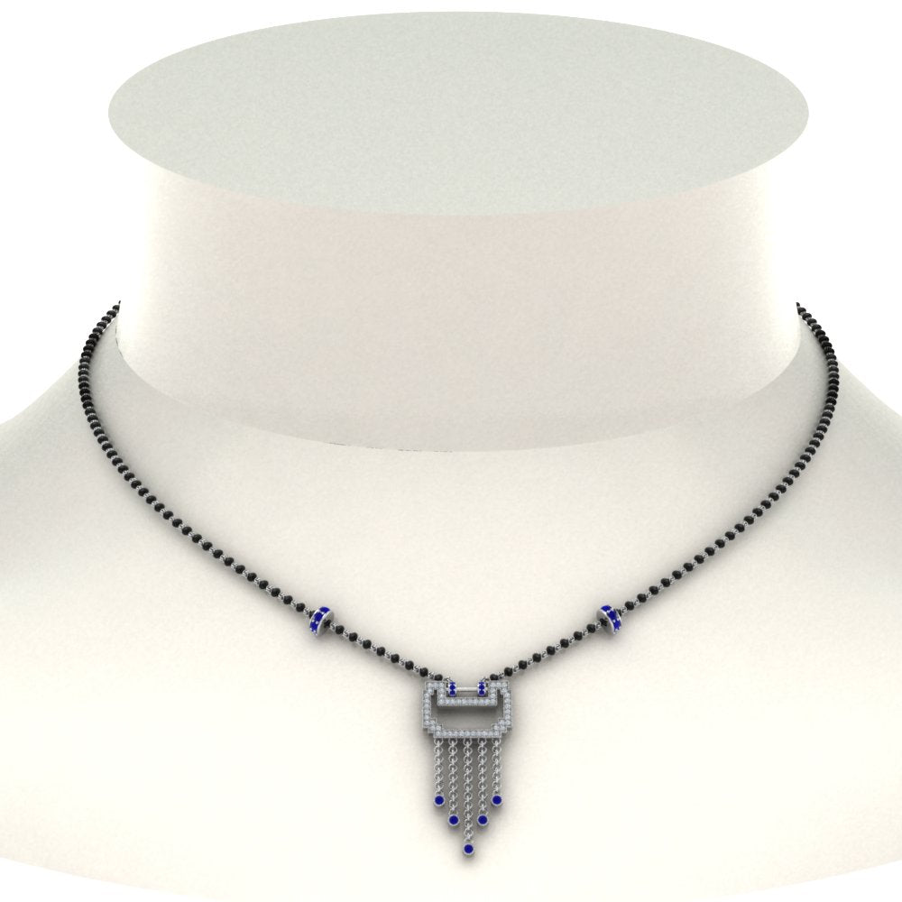 Diamond-Pendant-Mangalsutra-For-Bride-With-Sapphire