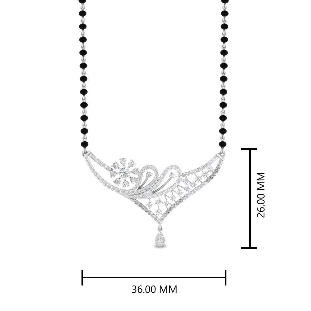 Diamond-Tanmaniya-Mangalsutra