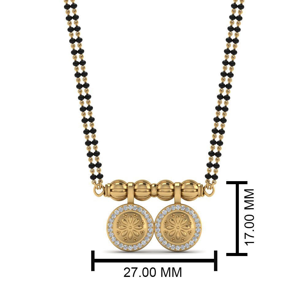 Diamond Wati Mangalsutra Beads