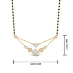Load image into Gallery viewer, Double Layer Diamond Chain Mangalsutra
