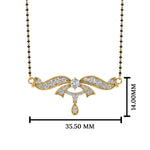 Load image into Gallery viewer, Fancy Diamond Mangalsutra Pendant