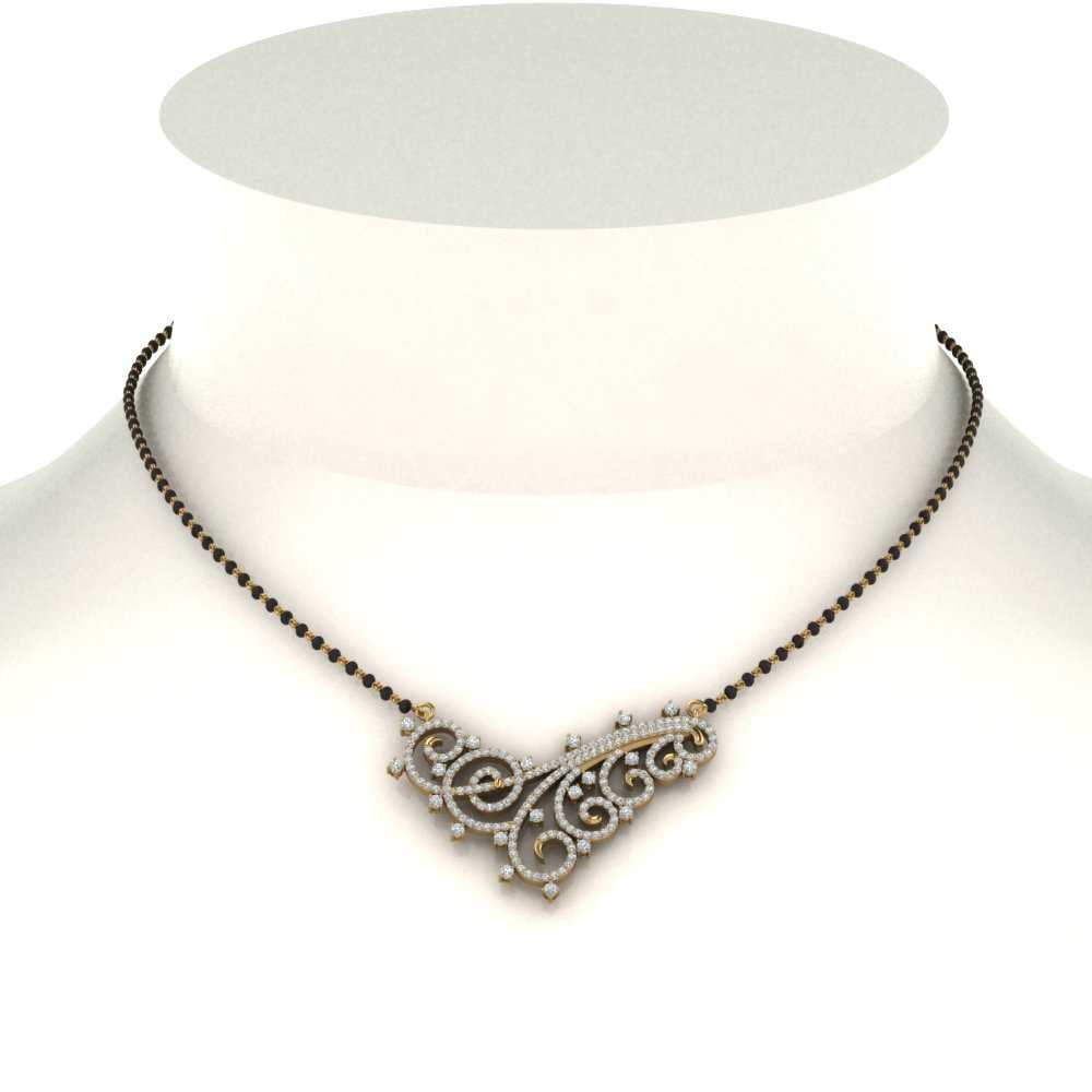 Filigree-Design-Diamond-Mangalsutra
