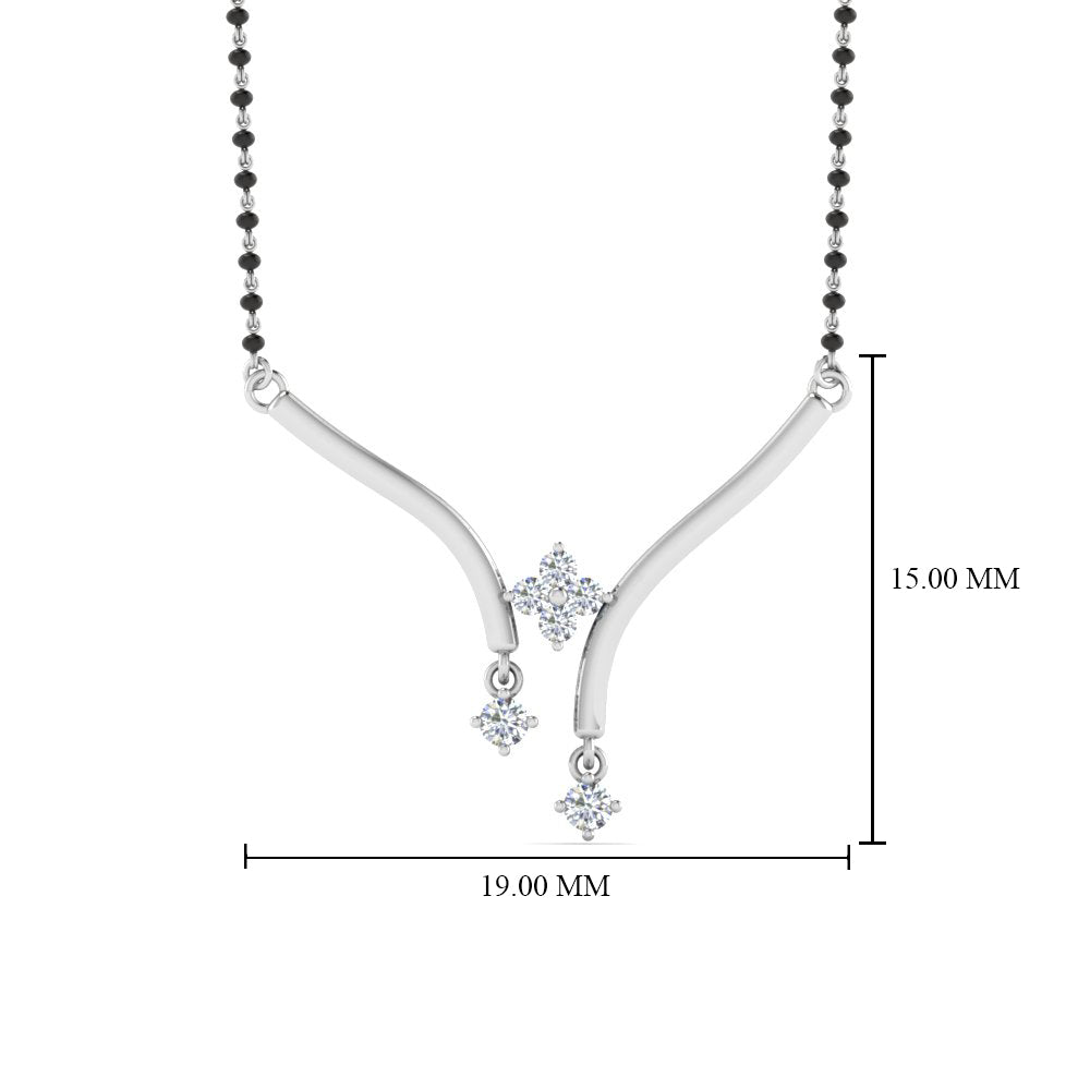 Floating-Diamond-Mangalsutra-Pendant