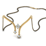 Load image into Gallery viewer, Floating-Diamond-Mangalsutra-Pendant
