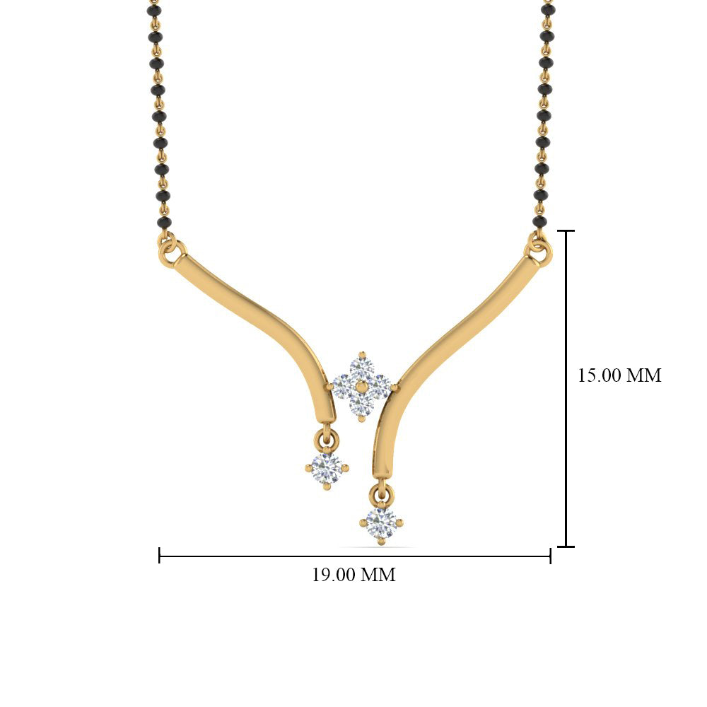 Floating-Diamond-Mangalsutra-Pendant