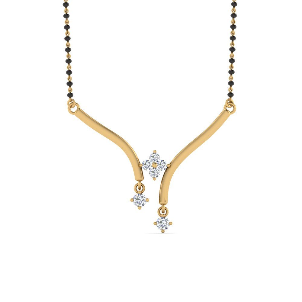 Floating-Diamond-Mangalsutra-Pendant