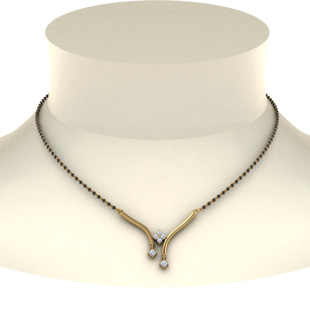 Floating-Diamond-Mangalsutra-Pendant