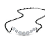 Load image into Gallery viewer, Floral-Cluster-Diamond-Mangalsutra
