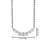 Load image into Gallery viewer, Floral-Cluster-Diamond-Mangalsutra
