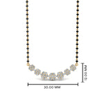 Load image into Gallery viewer, Floral-Cluster-Diamond-Mangalsutra