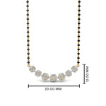 Load image into Gallery viewer, Floral-Cluster-Diamond-Mangalsutra
