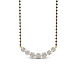 Load image into Gallery viewer, Floral-Cluster-Diamond-Mangalsutra
