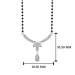 Load image into Gallery viewer, Floral Drop Diamond Mangalsutra Necklace
