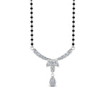 Load image into Gallery viewer, Floral-Drop-Diamond-Mangalsutra-Necklace
