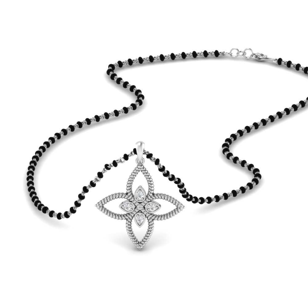 Flower-Diamond-Pendant-Mangalsutra