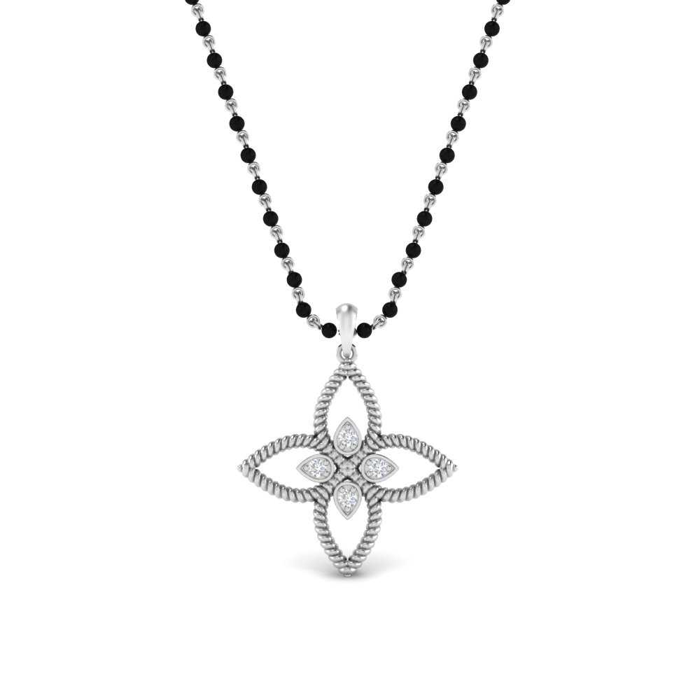 Flower-Diamond-Pendant-Mangalsutra