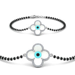 Load image into Gallery viewer, Flower Evil Eye Diamond Bracelet Mangalsutra
