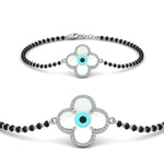 Load image into Gallery viewer, Flower Evil Eye Diamond Bracelet Mangalsutra
