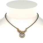Load image into Gallery viewer, Flower-And-Diamond-Mangalsutra
