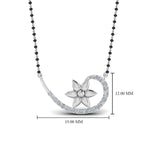 Load image into Gallery viewer, Flower-Swirl-Diamond-Mangalsutra
