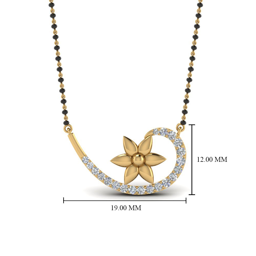 Flower-Swirl-Diamond-Mangalsutra