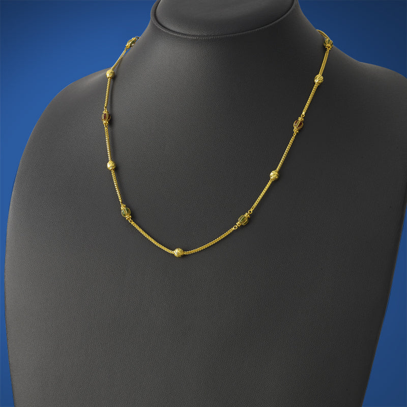 gold-ball-and-enamel-chain-in-MGSDB189-NL-YG