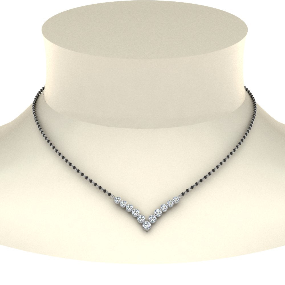 Graduated-Diamond-Mangalsutra