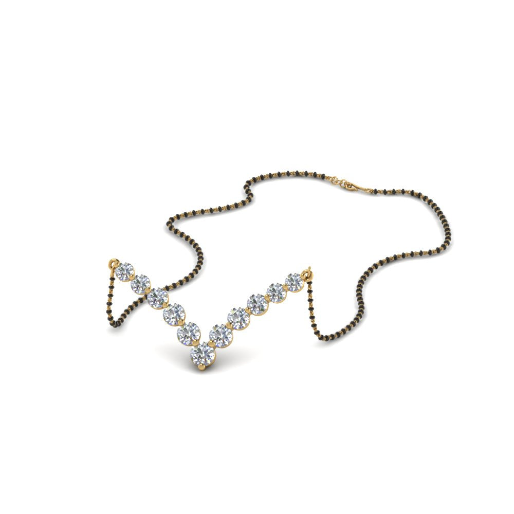 Graduated-Diamond-Mangalsutra