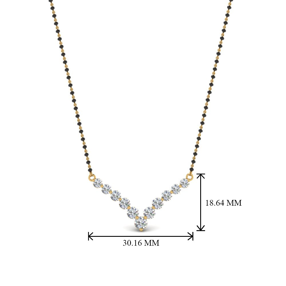 Graduated-Diamond-Mangalsutra