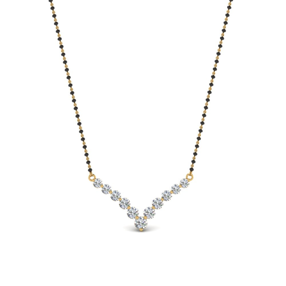 Graduated-Diamond-Mangalsutra