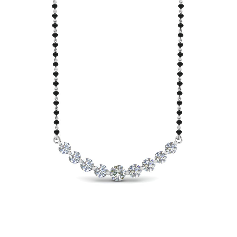 Graduated-Diamond-Mangalsutra-Necklace
