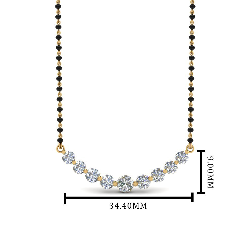 Graduated-Diamond-Mangalsutra-Necklace