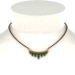 Load image into Gallery viewer, Green Emerald Drops Mangalsutra