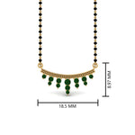 Load image into Gallery viewer, Green-Emerald-Drops-Mangalsutra