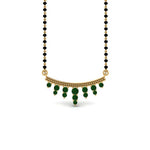 Load image into Gallery viewer, Green-Emerald-Drops-Mangalsutra
