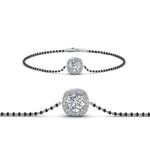 Load image into Gallery viewer, Halo Diamond Bracelet Mangalsutra
