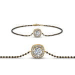 Load image into Gallery viewer, Halo Diamond Bracelet Mangalsutra
