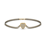 Load image into Gallery viewer, Heart Cluster Diamond Bracelet Mangalsutra
