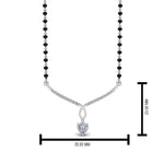 Load image into Gallery viewer, Heart-Diamond-Drop-Mangalsutra