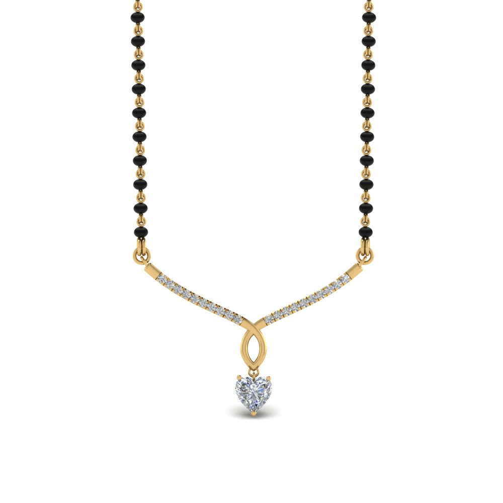 Heart-Diamond-Drop-Mangalsutra