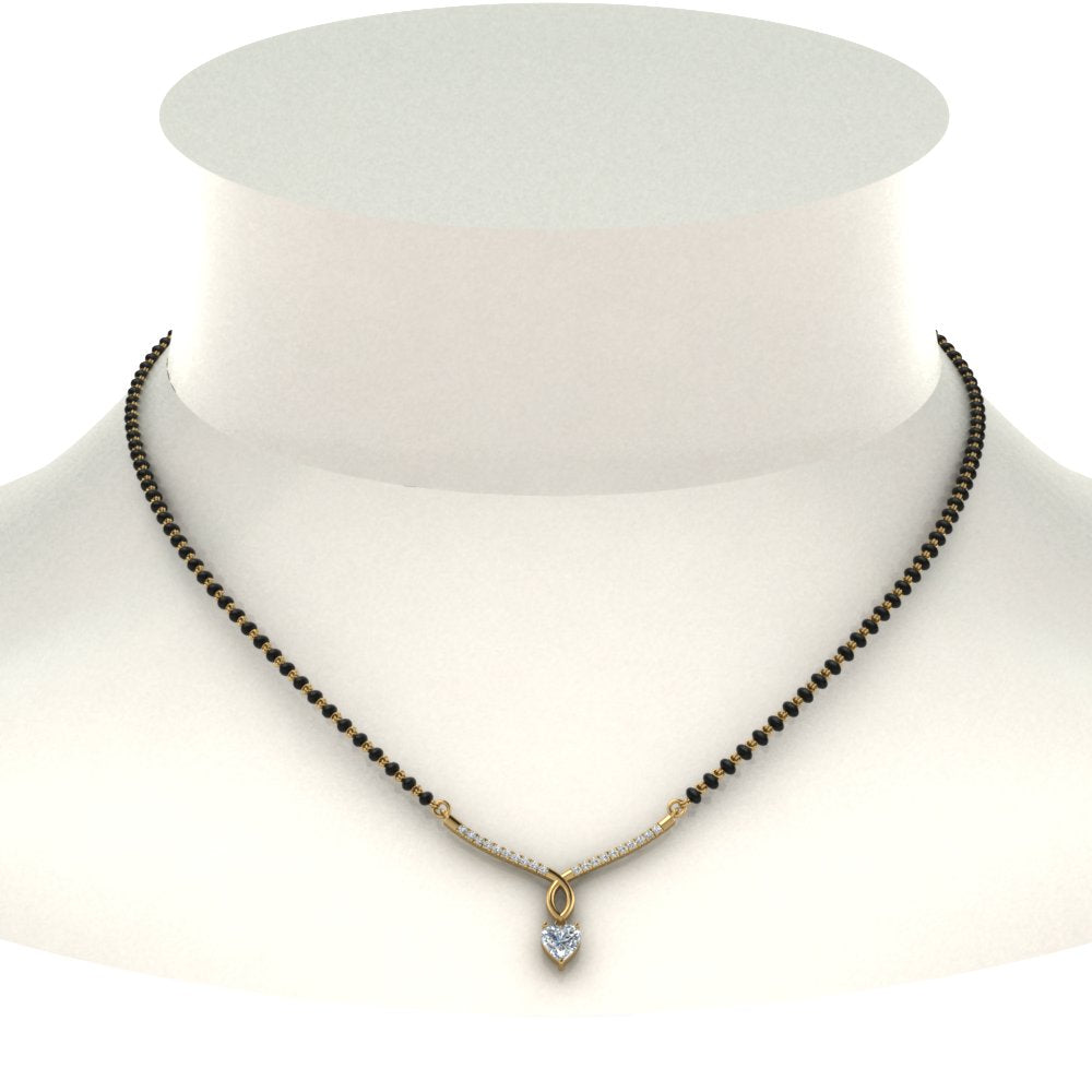 Heart-Diamond-Drop-Mangalsutra