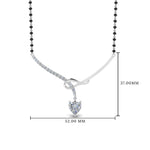 Load image into Gallery viewer, Heart Diamond Drop Mangalsutra Pendant