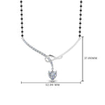 Load image into Gallery viewer, Heart Diamond Drop Mangalsutra Pendant
