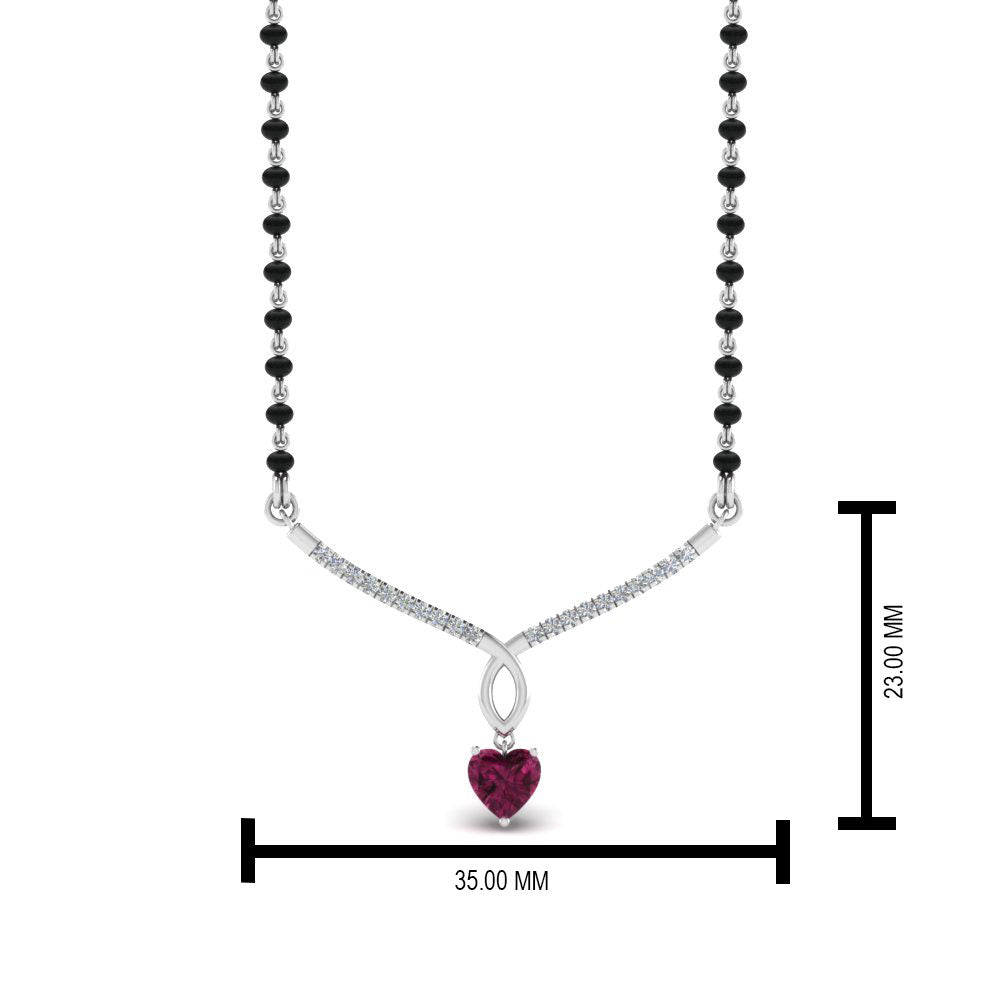 Heart-Pink-Sapphire-Drop-Mangalsutra