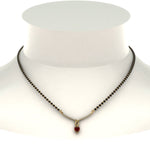 Load image into Gallery viewer, Heart-Ruby-Drop-Mangalsutra
