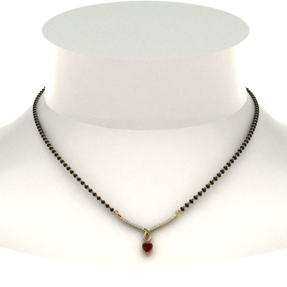 Heart-Ruby-Drop-Mangalsutra