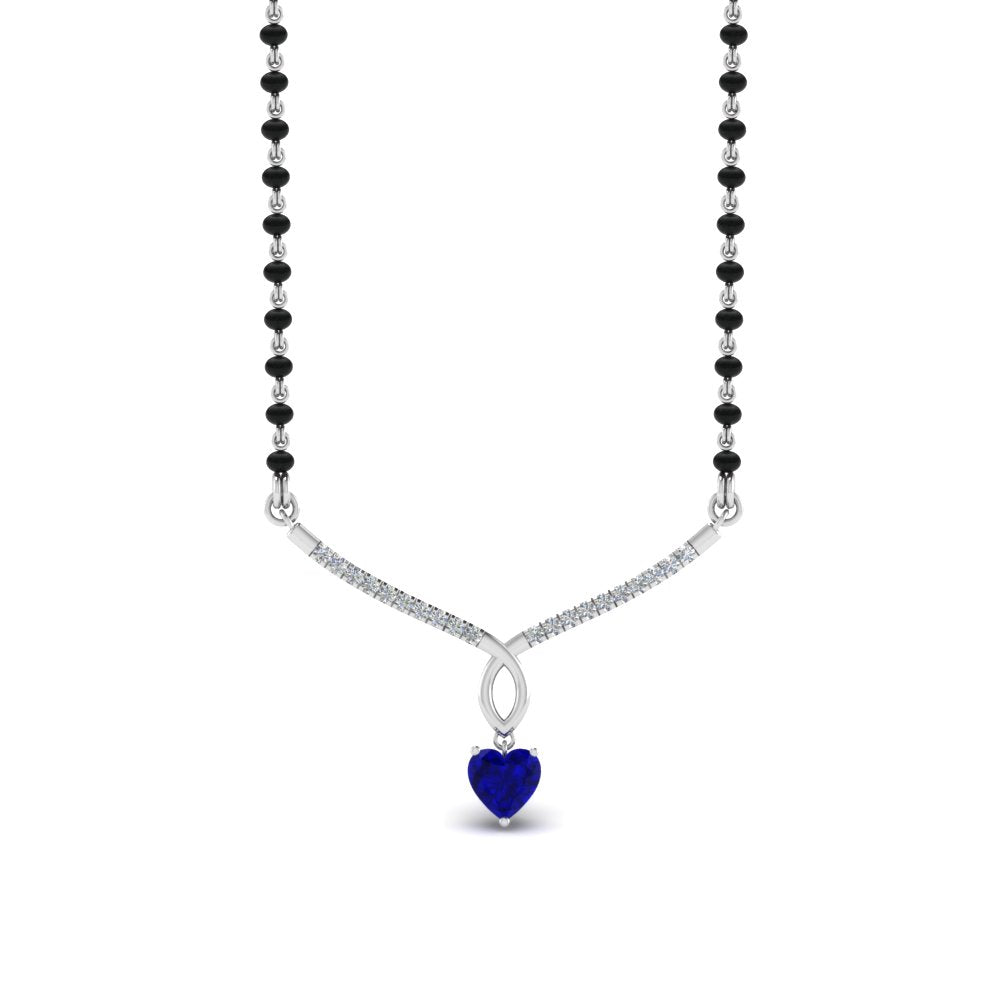 Heart-Sapphire-Drop-Mangalsutra