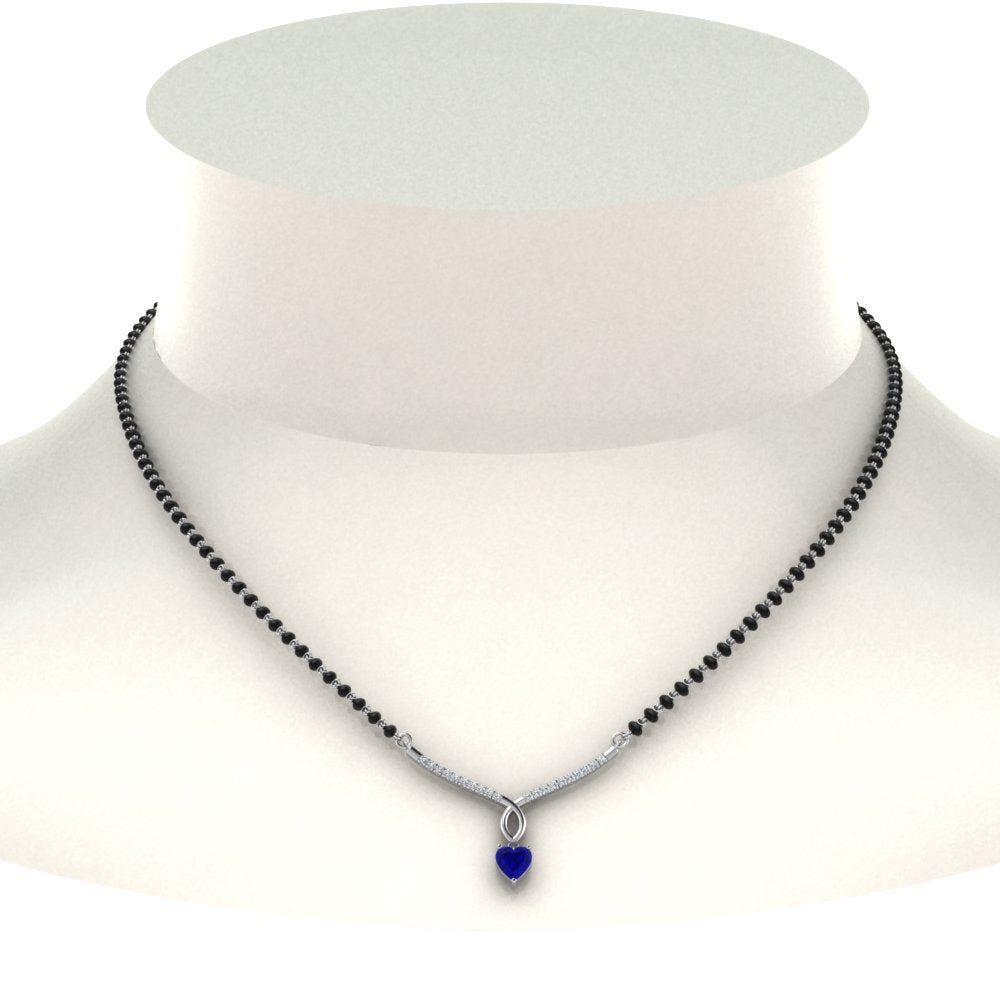 Heart-Sapphire-Drop-Mangalsutra
